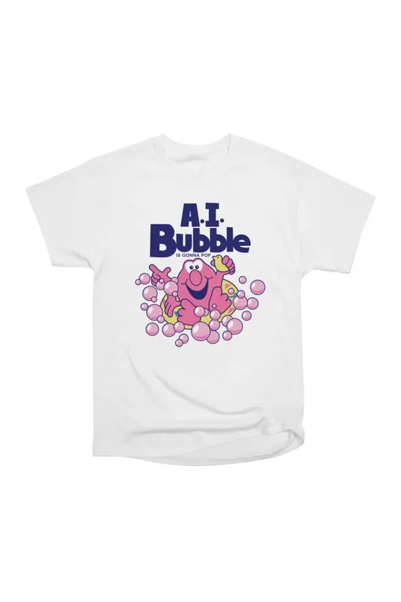 AI Bubble T-Shirt Tee Gift For Him Merch For Her Apparel For Friend