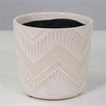 thumbnail image 1 of AI-CE00-180-Q06 White Glazed Ceramic Planter - Set of 6, 1 of 1