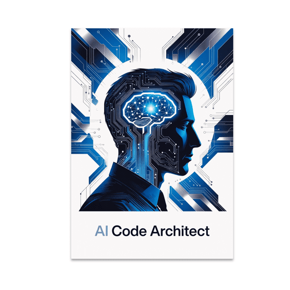 AI Code Architect Wall Decor - Tech Enthusiast - 13x19 Poster Print