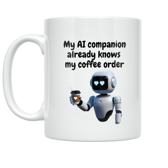 AI Coffee Companion - Tech Enthusiast - 11 oz Ceramic Coffee Mug