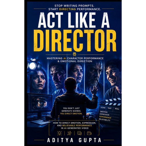 AI Content Creation Mastery Series: Prom Act Like a Director: Mastering AI Character Performance & Emotional Direction - How to Direct Emotion, Expression, and B, (Paperback)