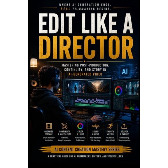 AI Content Creation Mastery Series: Prom Edit Like a Director: Mastering Post-Production, Continuity, and Story in AI-Generated Video, (Paperback)