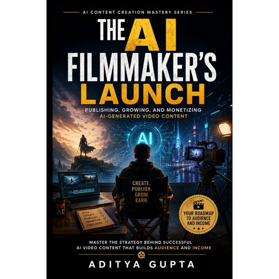 AI Content Creation Mastery Series: Prom The AI Filmmaker's Launch: Publishing, Growing, and Monetizing AI-Generated Video Content, (Paperback)