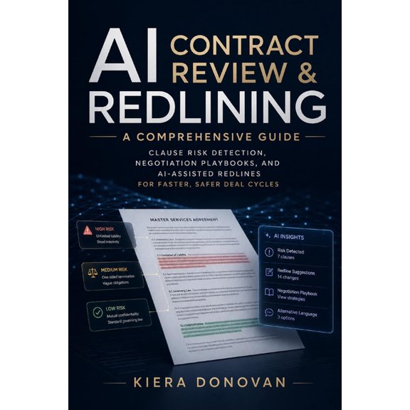 AI Contract Review & Redlining: Clause Risk Detection, Negotiation Playbooks, and AI-Assisted Redlines for Faster, Safer, (Paperback)