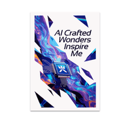 AI Crafted Wonders Inspire Me - Tech Enthusiast - 13x19 Poster Print