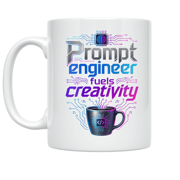 AI Creativity Designs - Tech Enthusiast - 11 oz Ceramic Coffee Mug