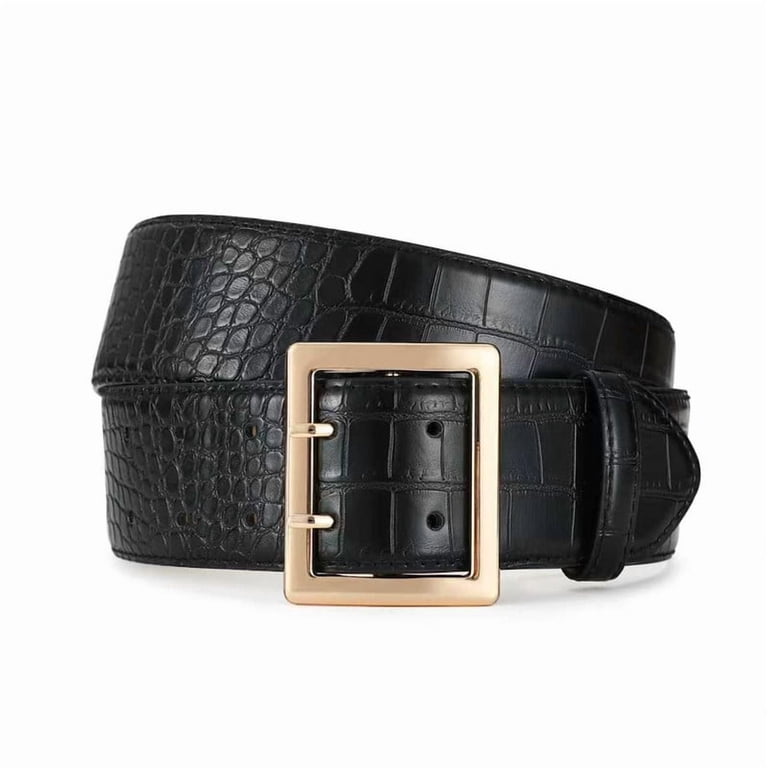 AI DEEBLUE Women Wide Belts Fashion Thick Black Belt with  display picture 3