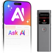 AI Digital Voice Recorder with Transcribe & Summarize, AI Note Taker for Meeting & Lectures, Voice Activated Recorder with Playback, Supports 90+ Languages Recording Device, Portable Tape Recorder