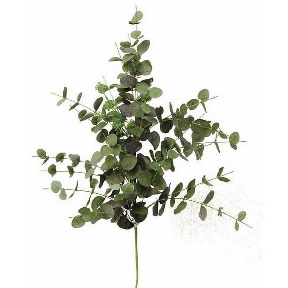 AI-FL2536GRN-Q06 Eucalyptus Spray Faux Plants & Trees, Green - Set of 6