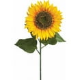 thumbnail image 1 of AI-FL3745YEL-Q02 8 in. Sunflower Stem Artificial Flower, Yellow & Brown - Set of 2, 1 of 3