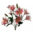 thumbnail image 1 of AI-FL3762RUB-Q06 Pink & White Lillies Artificial Flower - Set of 6, 1 of 2