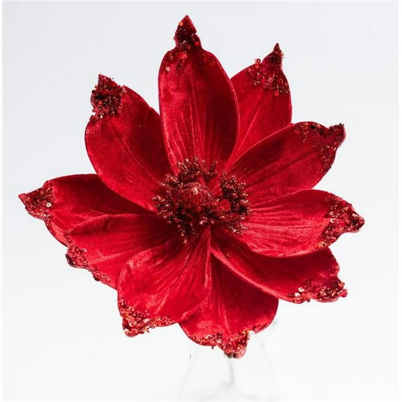 AI-FL4169RED-Q06 Red Valentina Magnolia Stem Artificial Flower - Set of 6