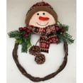 thumbnail image 1 of AI-FL7098-Q06 Hanging Snowman Wreath, Multi Color - Set of 6, 1 of 1
