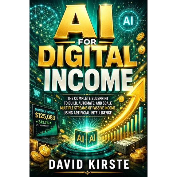 AI For Digital Income: Build Automated Online Revenue Streams Using AI Tools, Smart Funnels, and Repeatable Systems, (Paperback)