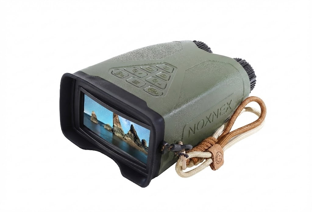 AI Full-Color Night Vision Binoculars, 2K HD Digital Telescope for Total Darkness 500m, 3.5" Large Screen, 10000mAh Battery, 8x Digital Zoom, IP65 Waterproof for Hunting, Security & Camping