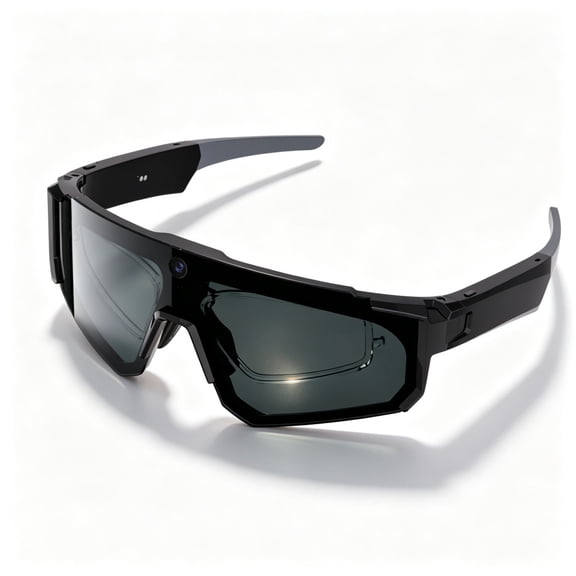 AI Smart Sports Glasses with Camera – 8MP HD Photos, 1200P Video with 6-Axis Stabilization, Open-Ear Bluetooth 5.4 Audio, IP54 Sweatproof for Cycling Running Outdoor