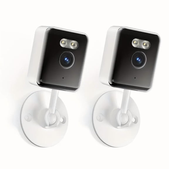 AI Indoor Window Security Camera: 2K WiFi, 360° Pan, Color Night Vision, Motion Tracking, 2-Way Audio, US Cloud, Emergency Alert