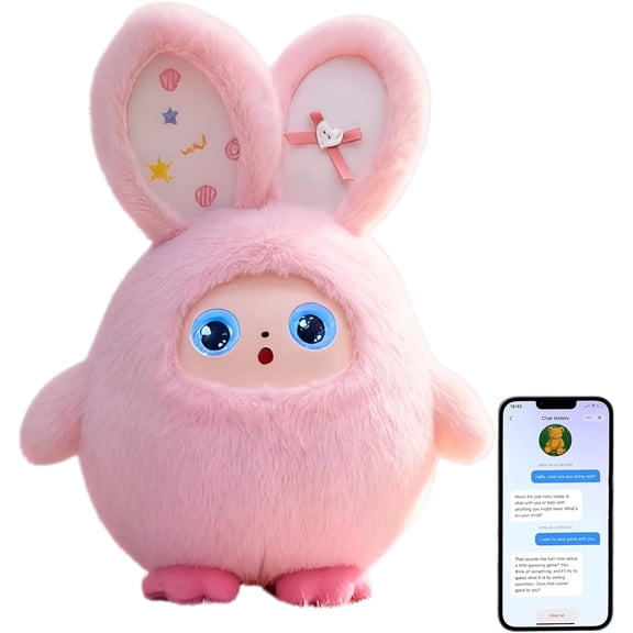 AI Intelligent Interactive Plush Toy ChatGPT, with Vibration/Tactile Perception and Children's Emotions, multilingual Companions, Interactive Games, Memory Training,Control App (Liora)