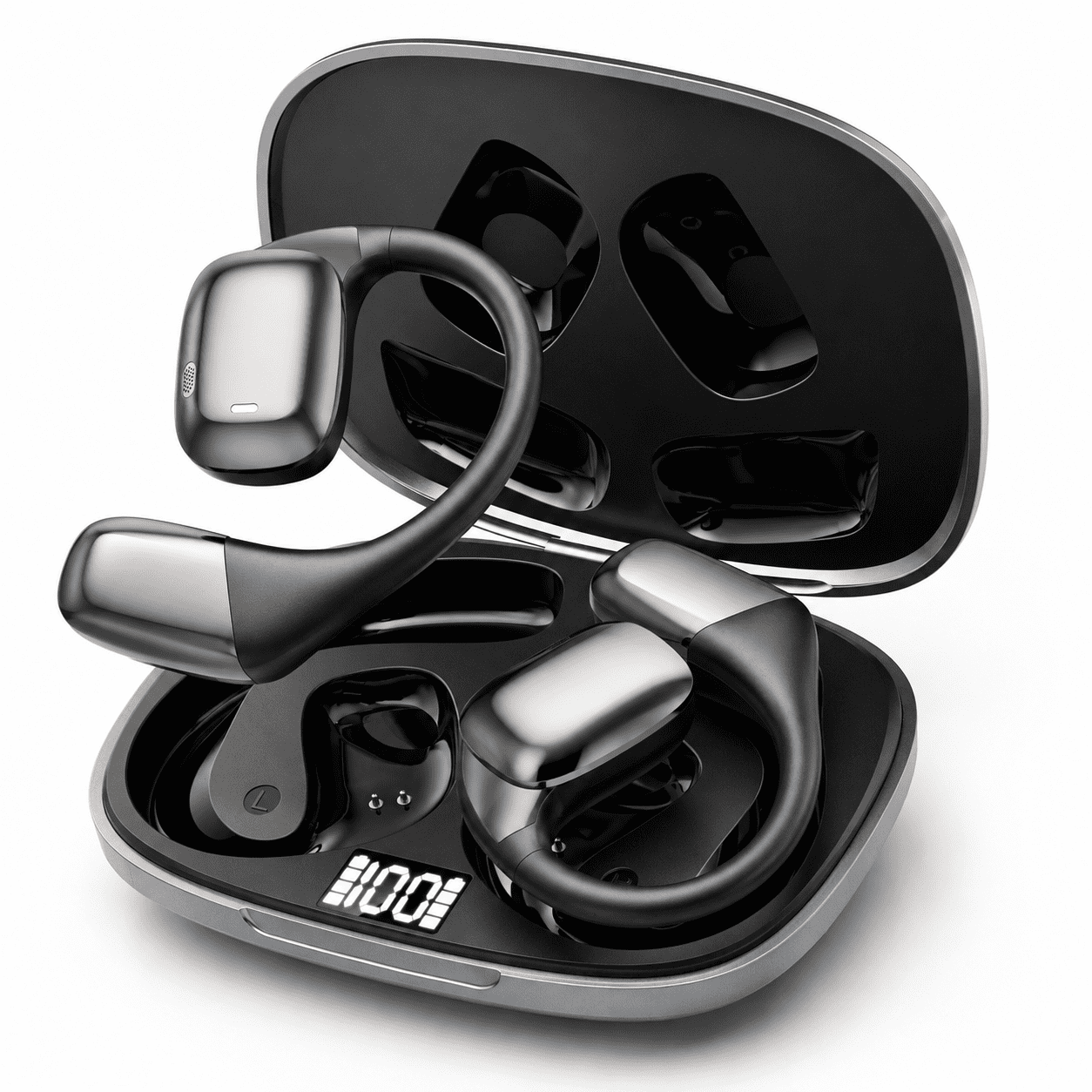 AI Translation Earbuds Real Time, 144 Language Translator Earbuds Wireless Bluetooth Earbuds for Music, Calls, Travel, Work and Language Learning