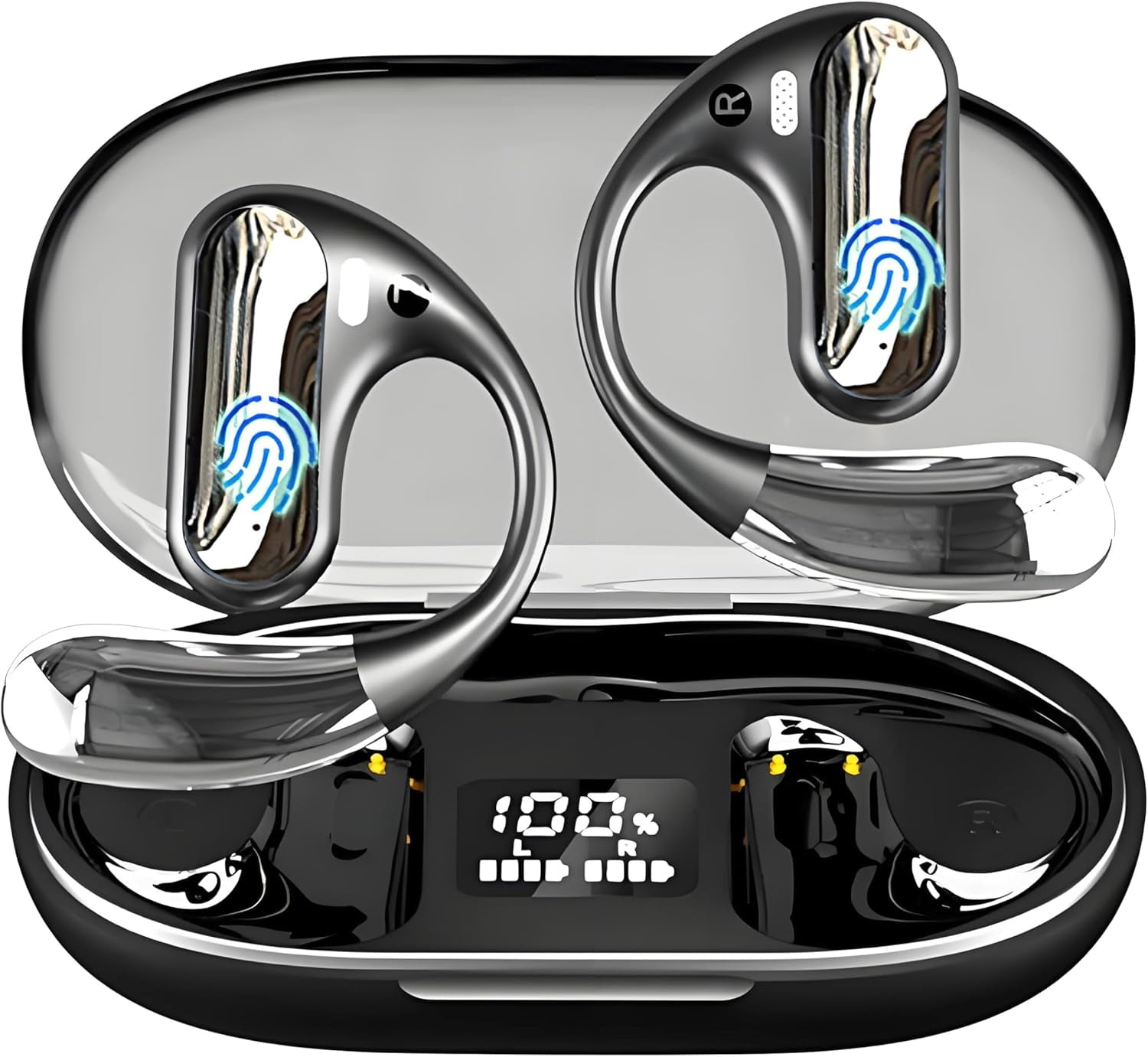 AI Language Translation Earbuds, 3-in-1 AI Translator Earbuds Real Time for 144 Languages, Wireless Bluetooth Headphones, Translator Device with APP fit IOS and Android for Travel, Business, Learning