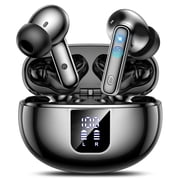AI Language Translation Earbuds, Bluetooth 5.4 Headphones Translator for 144 Languages & Accents, Wireless Headphones 36 Hours Wireless Headphones with 4 ENC Mic, IP7 Waterproof Earphones,Black