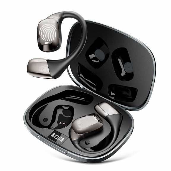 AI Translation Earbuds Real Time, 144 Language Translator Earbuds with 6 Translation Modes, Clear Voice Pickup,50Hr Playtime, 3-in-1 Open-Ear Bluetooth Headphones for Travel, Business, Learning
