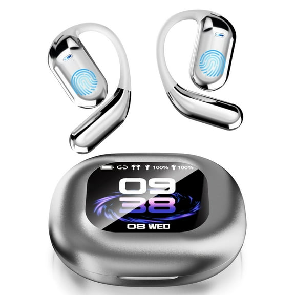 AI Language Translation Earbuds, Translator Earbuds Real Time for 144 Languages, Wireless Bluetooth Headphones, Translator Device with APP Fit IOS and Android for Travel, Business, Learning,Sliver