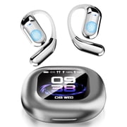 AI Language Translation Earbuds, Translator Earbuds Real Time for 144 Languages, Wireless Bluetooth Headphones, Translator Device with APP Fit IOS and Android for Travel, Business, Learning,Sliver