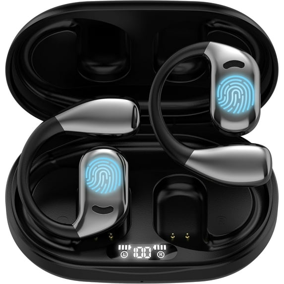 AI Language Translator Earbuds, OWS Real-Time 3-in-1 Translation Earbuds 144 Languages & Accents, Translation Device for Travel Business Learning, Black
