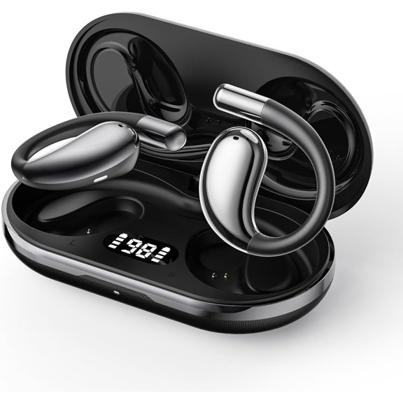 AI Language Translator Earbuds,OWS Real-Time 4-in-1 Translation Earbuds 144 Languages & Accents, Bluetooth 5.4 Translation Device for Travel/Business/Learning (J500P Black)