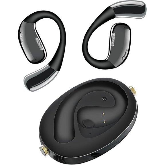 AI Language Translator Earbuds, Translation Earbuds Real Time, 3-in-1 Earbud Translator 144 Languages & Accents, Translation Headphones Fit iOS & Android for Travel Business Learning (A60 Black)