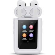 AI Languages Translator Earbuds,AI Offline Translator with LCD Touchscreen,No App Needed & Independent Real-Time Translation in 144 Languages Compatible with ChatGPT