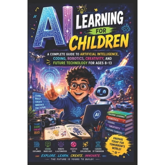 AI Learning for Children: A Complete Guide to Artificial Intelligence, Coding, Robotics, Creativity, and Future Technolo, (Paperback)