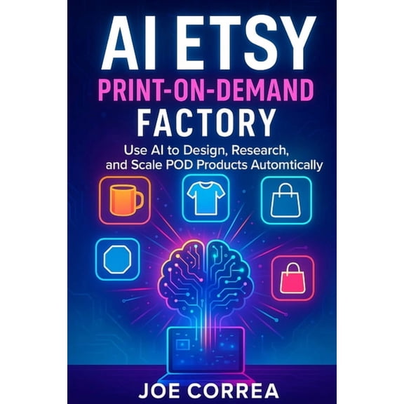 The AI-Powered Marketplace Seller AI Etsy Print-on-Demand Factory: Use AI to Design, Research & Scale POD Products Automatically, Book 8, (Paperback)