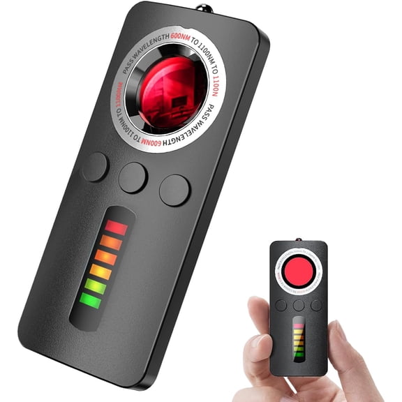 AI Privacy Pen Hidden Camera Detector with RF WiFi Signal Scanner, GPS Tracker Finder, Listening Device Detection