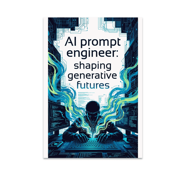 AI Prompt Engineer: Shaping Generative Futures - Tech Enthusiast - 13x19 Poster Print