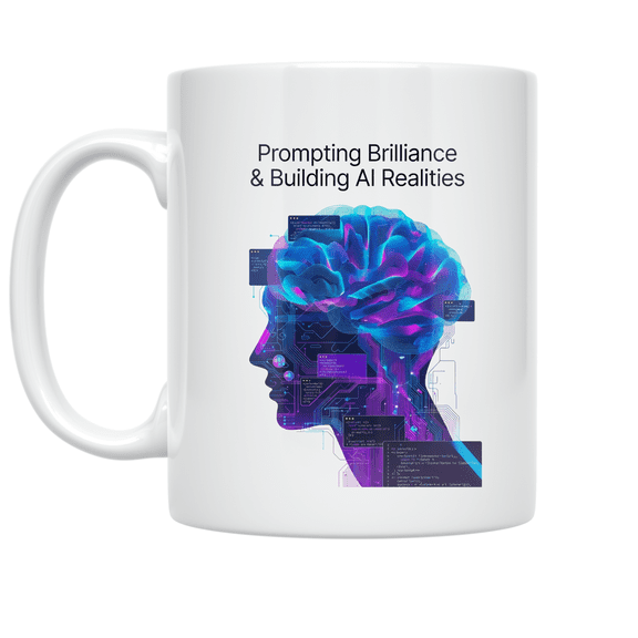 AI Prompt Engineering Design - Tech Enthusiast - 11 oz Ceramic Coffee Mug