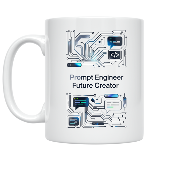 AI Prompt Engineering Design - Tech Enthusiast - 11 oz Ceramic Coffee Mug