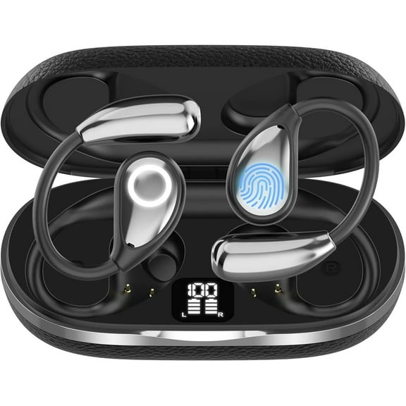 AI Real-Time 3-in-1 Language Translator Earbuds 144 Languages Accents for Travel Business Learning-Black