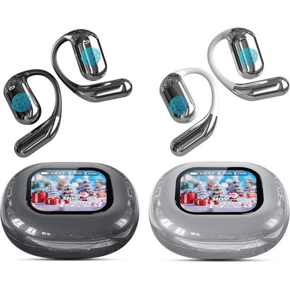 AI Real-Time Translation Earbuds, 144 Languages, Two-Way Translator Earbuds, Bluetooth, HD Sound, Multi-Mode Translating Earbuds for Travel, Business, Learning, Compatible with iOS & Android