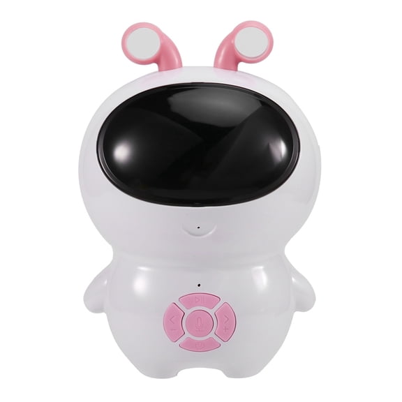 AI Robot Toys Intelligent Dialogue WIFI Translation LED Light Source Sound Effects Robot for Children'S Gift White&Pink