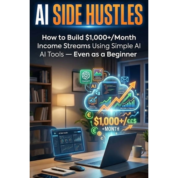AI Side Hustles: How to Build $1,000+/Month Income Streams Using Simple AI Tools - Even as a Beginner, (Paperback)