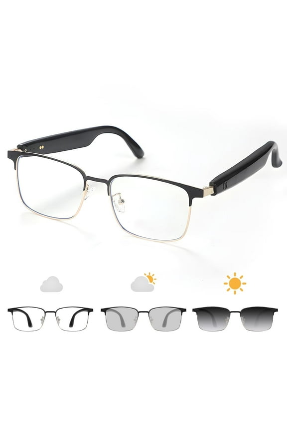AI Smart Bluetooth Glasses Wearable Audio Sunglasses with Sound Mic&SpeakersGS-06)