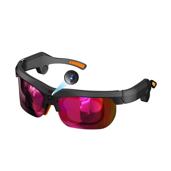 AI Smart Glasses with 13MP Camera and Bluetooth Audio Sunglasses, 1080P HD Video Recorder Live Translation Eyeglasses, Open Ear 12MM Speaker Polarized Tech Sports Eyewear
