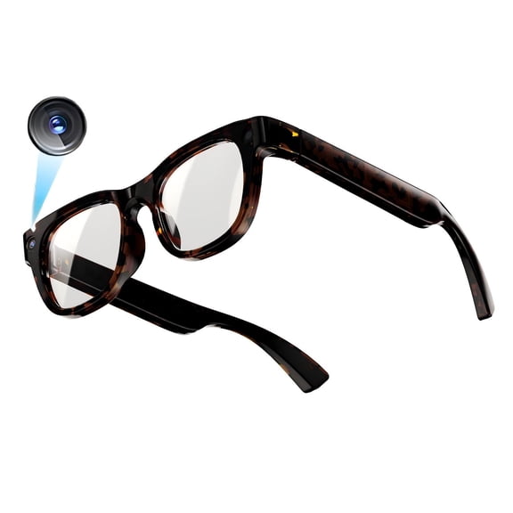 AI Smart Glasses with 13MP Camera and Bluetooth Audio Sunglasses, HD Video Recorder Live Translation Eyeglasses, Open Ear TR90 Blue Light Blocking Tech Eyewear