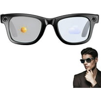 AI Smart Glasses, 800W Camera & 1080P Video, Smart Glasses with Camera and Bluetooth, AI Glasses for Calls & Musi,UV Protection,Anti-Blue Light Glasses Everyday Wear (Colour Change)