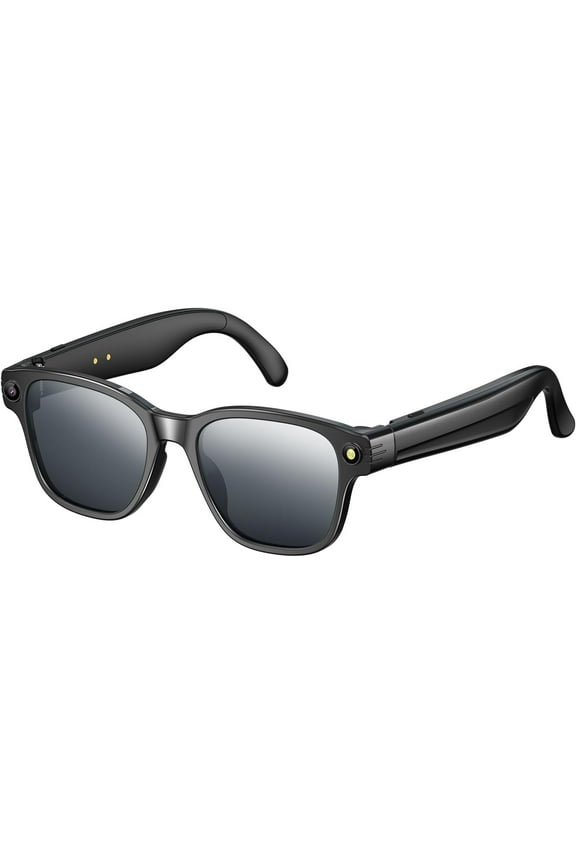 AI Smart Glasses with 800W HD Camera: AI Recognition, 1080P Video Recording, Real-Time Translation, Voice Assistant & Open-Ear Audio Ideal for Travel, Meetings & Vlogging