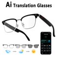 thumbnail image 1 of AI Smart Glasses, 8MP Camera, 4K Photo & 1080P Video Recording, Lightweight Metal Semi-Rimless, AI Object Recognition, Smart Q&A Touch Control, 1 of 12