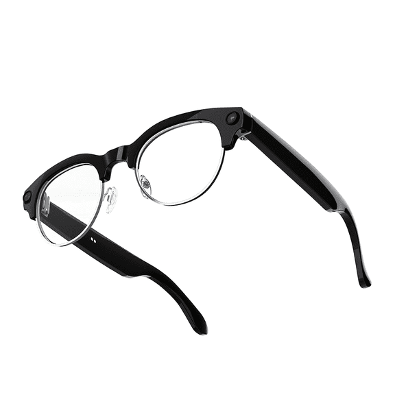 AI Smart Glasses with Camera, 1200P HD Video & Photo Capture, Real-Time Translation, Recording Glasses with AI Assistant, Open-Ear Audio, Object Recognition, Bluetooth, for Travel