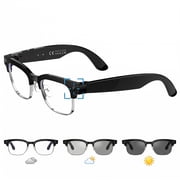 AI Smart Glasses with Camera, 4K EIS Anti-Shake Video & Photo Capture, Real-Time Translation,Open-Ear Bluetooth Audio, Object Recognition, Recording Sunglasses with Photochromic